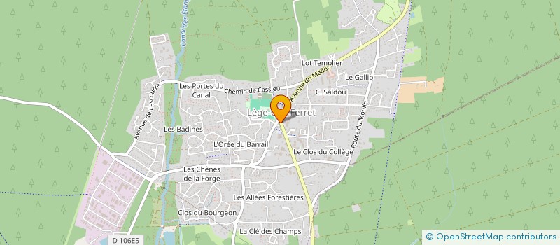 localisation de l'entreprise SARL SABINE GOMES à LEGE-CAP-FERRET