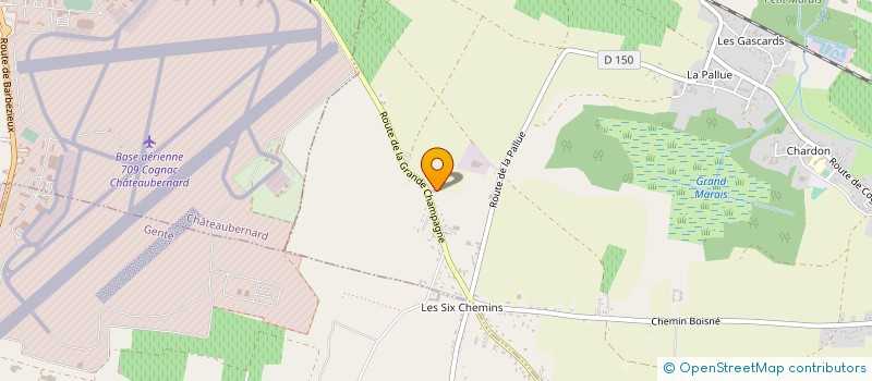 localisation de l'entreprise SARL SABOURAUD à GENSAC-LA-PALLUE