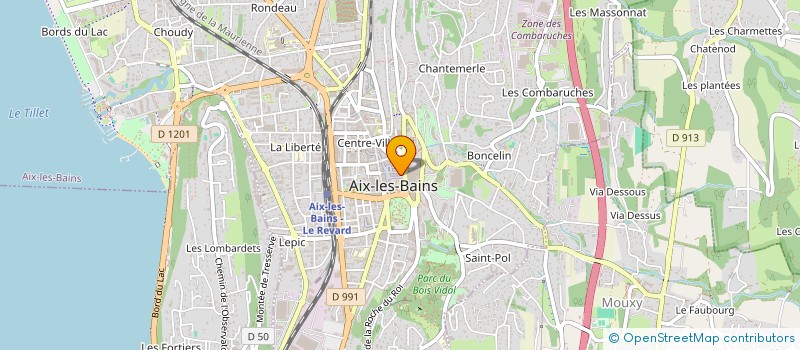 localisation de l'entreprise SARL SABOURDY à AIX-LES-BAINS