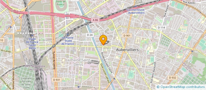 localisation de l'entreprise SARL SABRINA à AUBERVILLIERS