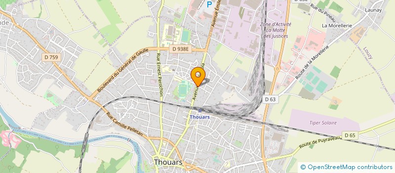 localisation de l'entreprise SARL SABRINA ET RODOLPHE DUBILLAUD à THOUARS