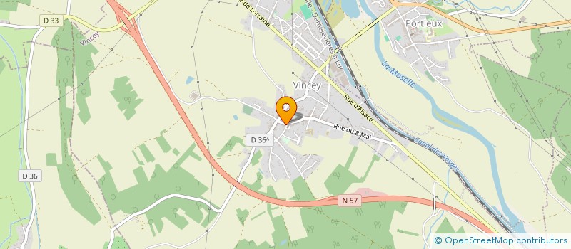 localisation de l'entreprise SARL SACCHET à VINCEY