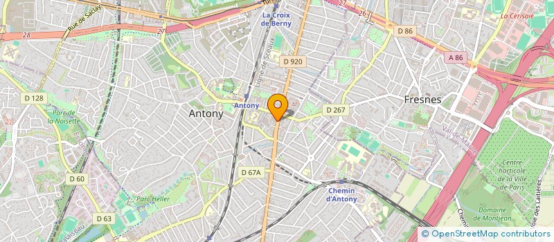 localisation de l'entreprise SARL SACHA à ANTONY