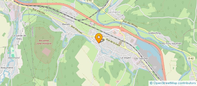 localisation de l'entreprise SARL SACLUSA à POUXEUX