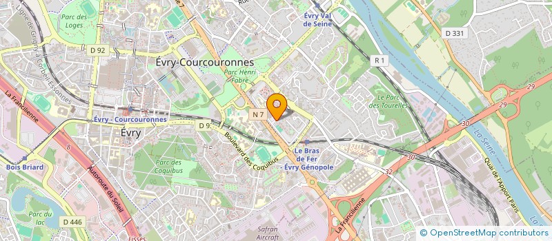 localisation de l'entreprise SARL SADAG à EVRY-COURCOURONNES