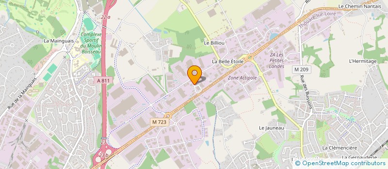 localisation de l'entreprise SARL SADECO à CARQUEFOU