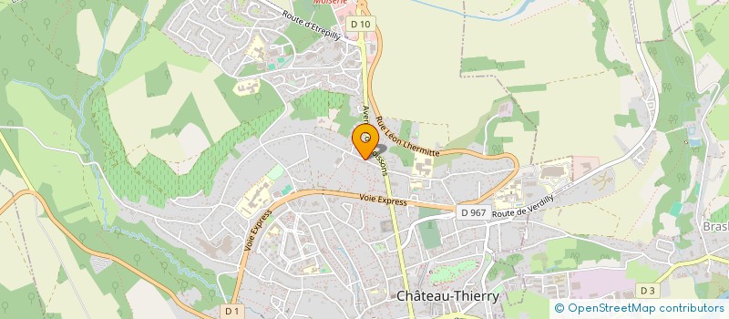 localisation de l'entreprise SARL SAFINE à CHATEAU-THIERRY