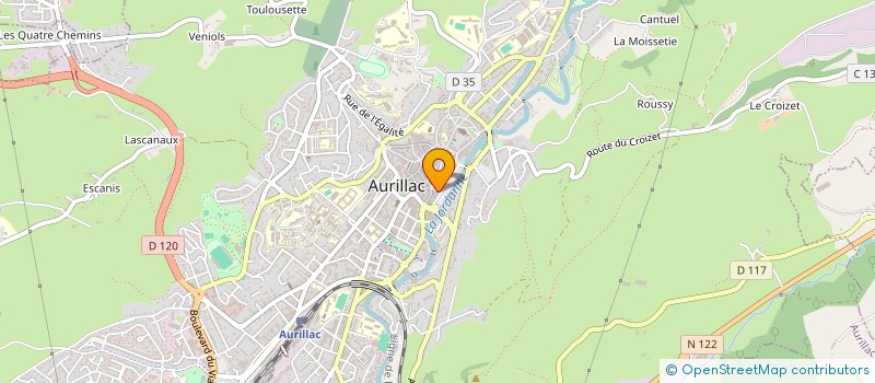 localisation de l'entreprise SARL SAGETY à AURILLAC