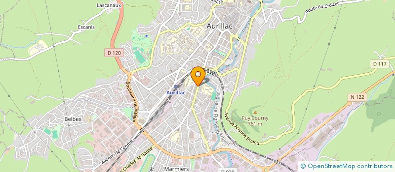 localisation de l'entreprise SARL SAGII à AURILLAC