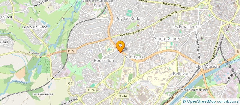 localisation de l'entreprise SARL SAGNE JEAN JACQUES à LIMOGES
