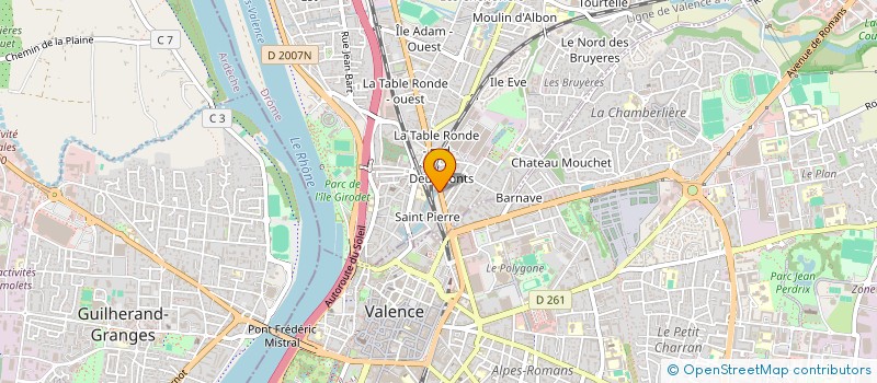 localisation de l'entreprise SARL SAGNET  BOURG-LES-VALENCE