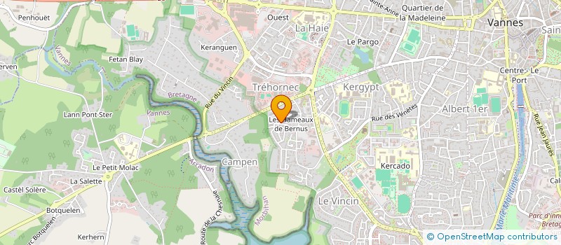 localisation de l'entreprise SARL SAHIN  VANNES