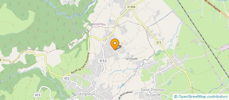 localisation de l'entreprise SARL SAHIN à LEZIGNEUX
