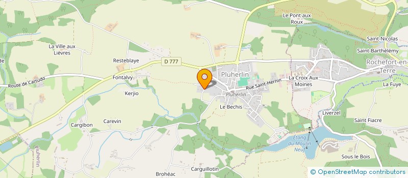 localisation de l'entreprise SARL SAIE  PLUHERLIN