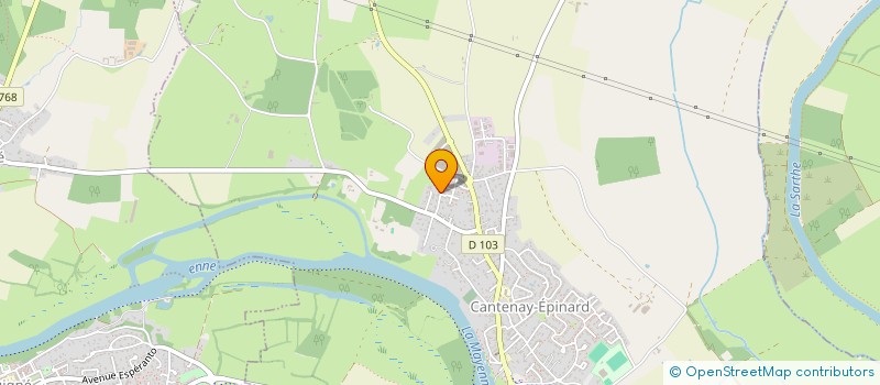 localisation de l'entreprise SARL SAINT AUBIN  CANTENAY-EPINARD