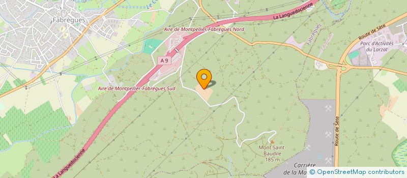 localisation de l'entreprise SARL SAINT BAUDILE à FABREGUES