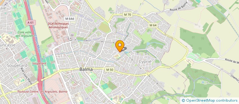 localisation de l'entreprise SARL SAINT CLAIR  BALMA