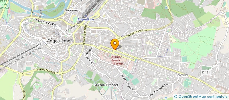 localisation de l'entreprise SARL SAINT-CYBARD GESTION à ANGOULEME