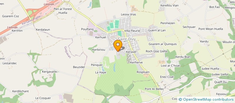 localisation de l'entreprise SARL SAINT DIVY FERMETURES  KERSAINT-PLABENNEC