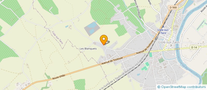 localisation de l'entreprise SARL SAINT EXUPERY à LISLE-SUR-TARN
