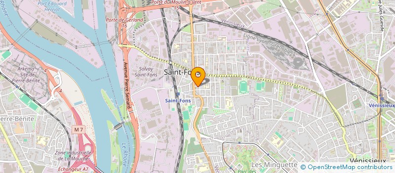 localisation de l'entreprise SARL SAINT FONS RENOVATION  SAINT-FONS
