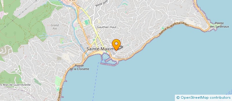 localisation de l'entreprise SARL SAINT FRANCOIS à SAINTE MAXIME
