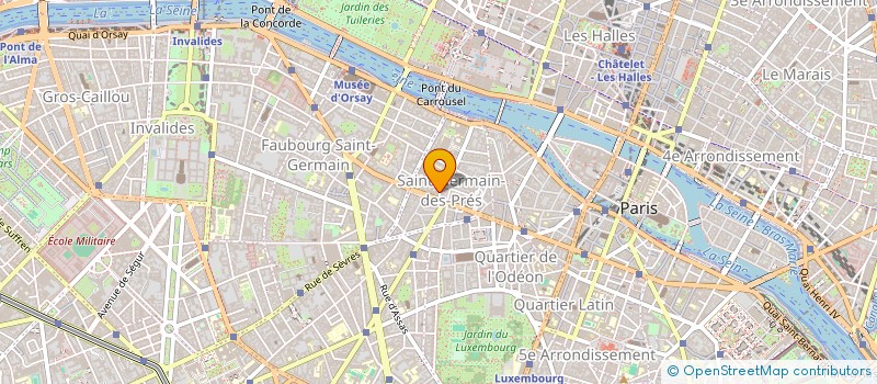 localisation de l'entreprise SARL SAINT GERMAIN DES PRES  PARIS