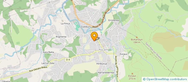 localisation de l'entreprise SARL SAINT IGNACE à ASCAIN