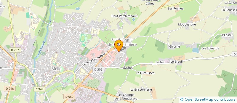 localisation de l'entreprise SARL SAINT-JACQUES à MELLE