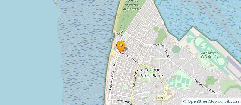 localisation de l'entreprise SARL SAINT JEAN à LE TOUQUET-PARIS-PLAGE