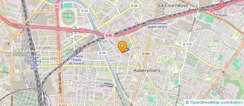 localisation de l'entreprise SARL SAINT JOSEPH à AUBERVILLIERS