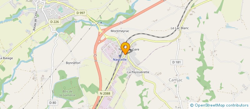 localisation de l'entreprise SARL SAINT LAURENT  NAUCELLE