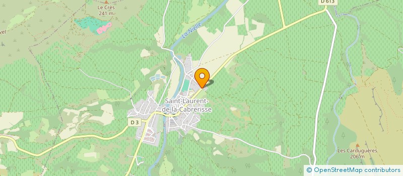 localisation de l'entreprise SARL SAINT LAURENT AUTO  SAINT-LAURENT-DE-LA-CABRERISSE