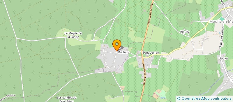 localisation de l'entreprise SARL SAINT MARTIN à LISTRAC-MEDOC