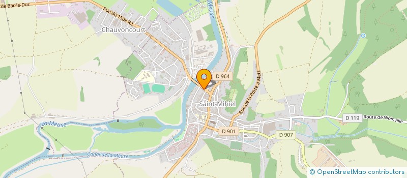 localisation de l'entreprise SARL SAINT MIHIEL AMBULANCES  SAINT-MIHIEL