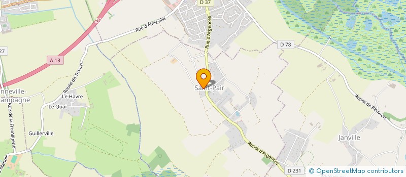 localisation de l'entreprise SARL SAINT PAIR GARAGE  SAINT-PAIR