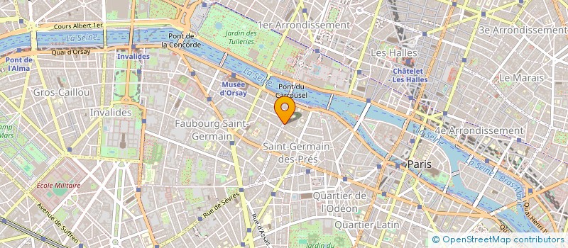 localisation de l'entreprise SARL SAINT PERES FLEURS - L'EPICERIE à PARIS