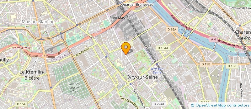 localisation de l'entreprise SARL SAINT-SAUVEUR  IVRY-SUR-SEINE