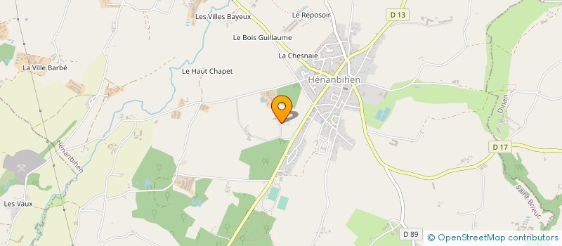 localisation de l'entreprise SARL SAINTE BELIENNE à HENANBIHEN