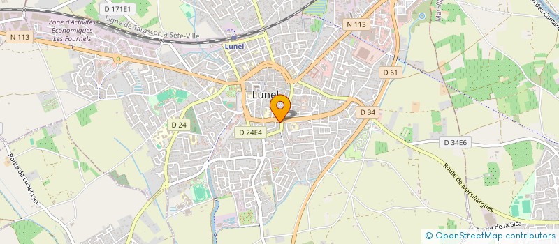 localisation de l'entreprise SARL SAINTE CLAIRE à LUNEL