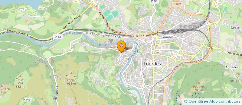 localisation de l'entreprise SARL SAINTE MADELEINE à LOURDES