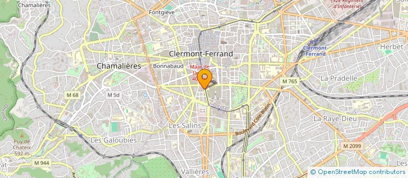 localisation de l'entreprise SARL SAINTE ROSE à CLERMONT-FERRAND