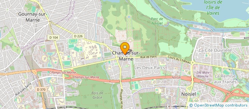 localisation de l'entreprise SARL SAJ à CHAMPS-SUR-MARNE