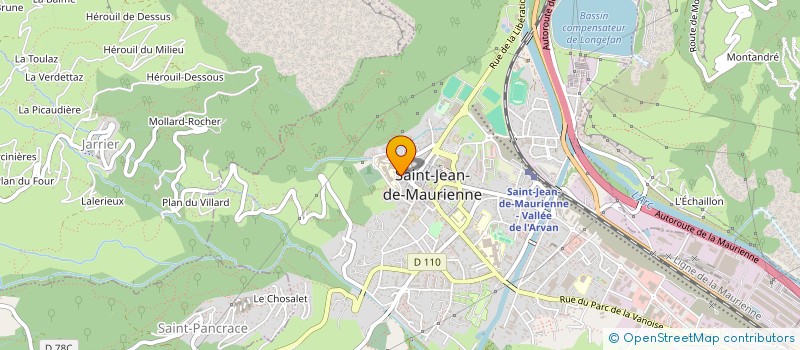 localisation de l'entreprise SARL SAJELEC à SAINT-JEAN-DE-MAURIENNE