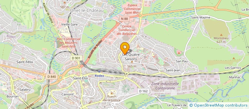 localisation de l'entreprise SARL SALADIN  ONET-LE-CHATEAU