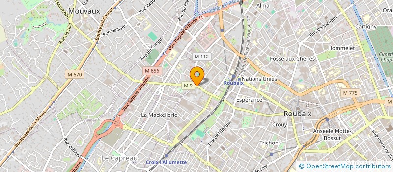localisation de l'entreprise SARL SALAMA à ROUBAIX