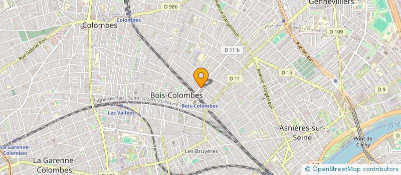 localisation de l'entreprise SARL SALEM ABDELMENHAM 007  BOIS-COLOMBES