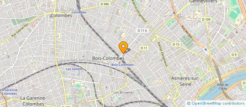 localisation de l'entreprise SARL SALEM ABDELMENHAM 11 à BOIS-COLOMBES