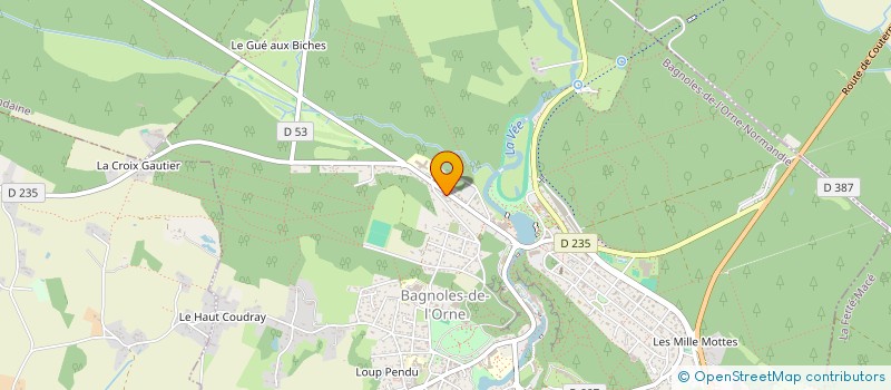 localisation de l'entreprise SARL SALLARD à BAGNOLES-DE-L'ORNE-NORMANDIE
