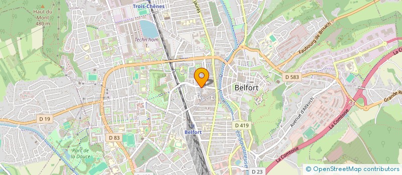localisation de l'entreprise SARL SALLYANN INSTITUT à BELFORT